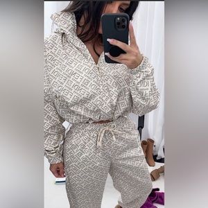 Fendi x Skims Crop jacket windbreaker NWT